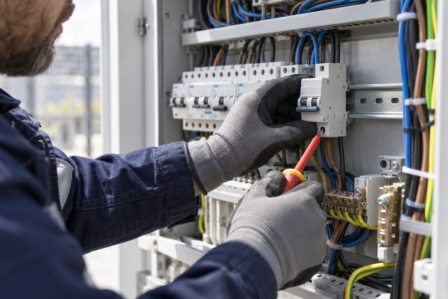 Illustrative professional circuit-breaker replacement