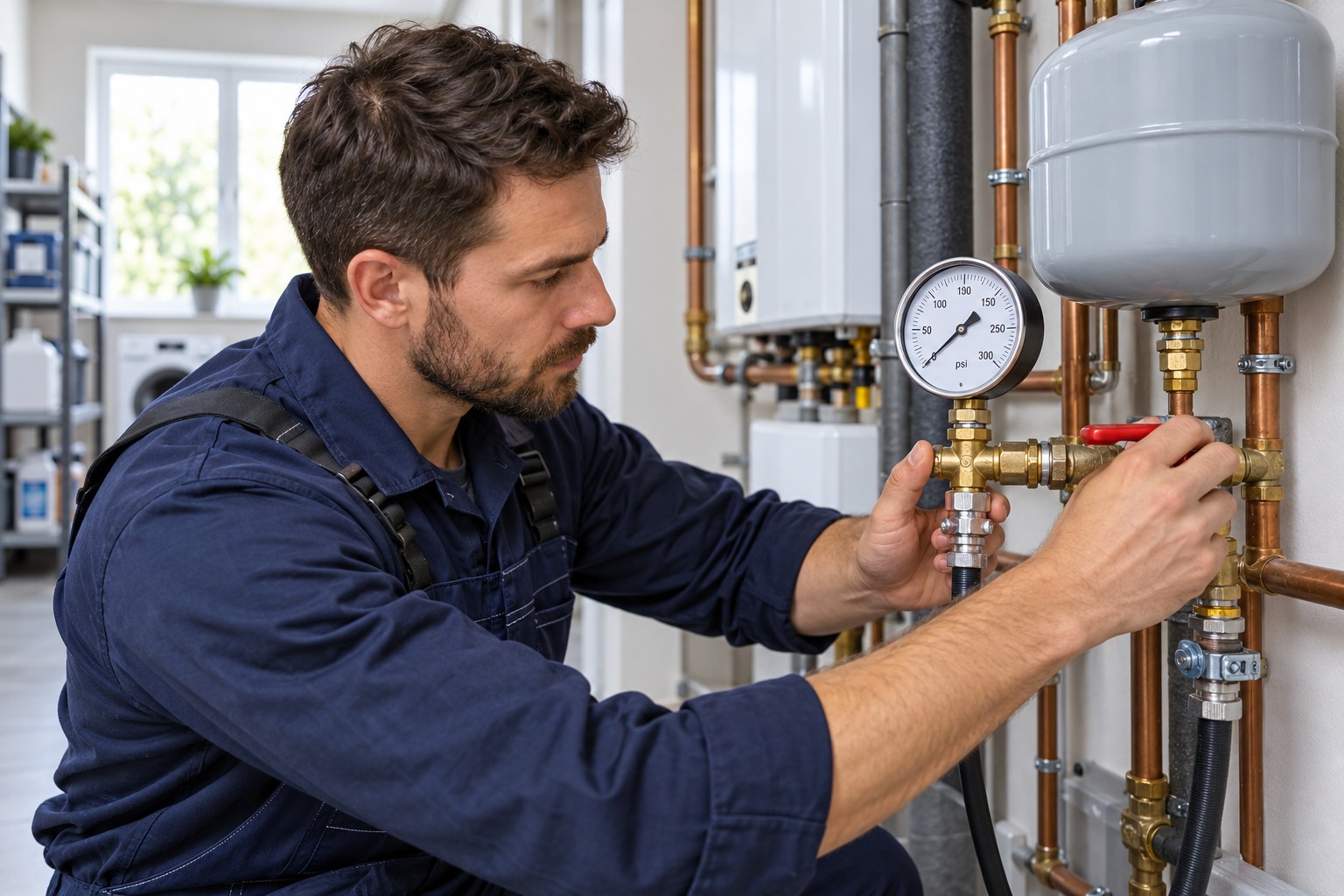 Illustrative professional low water pressure checks