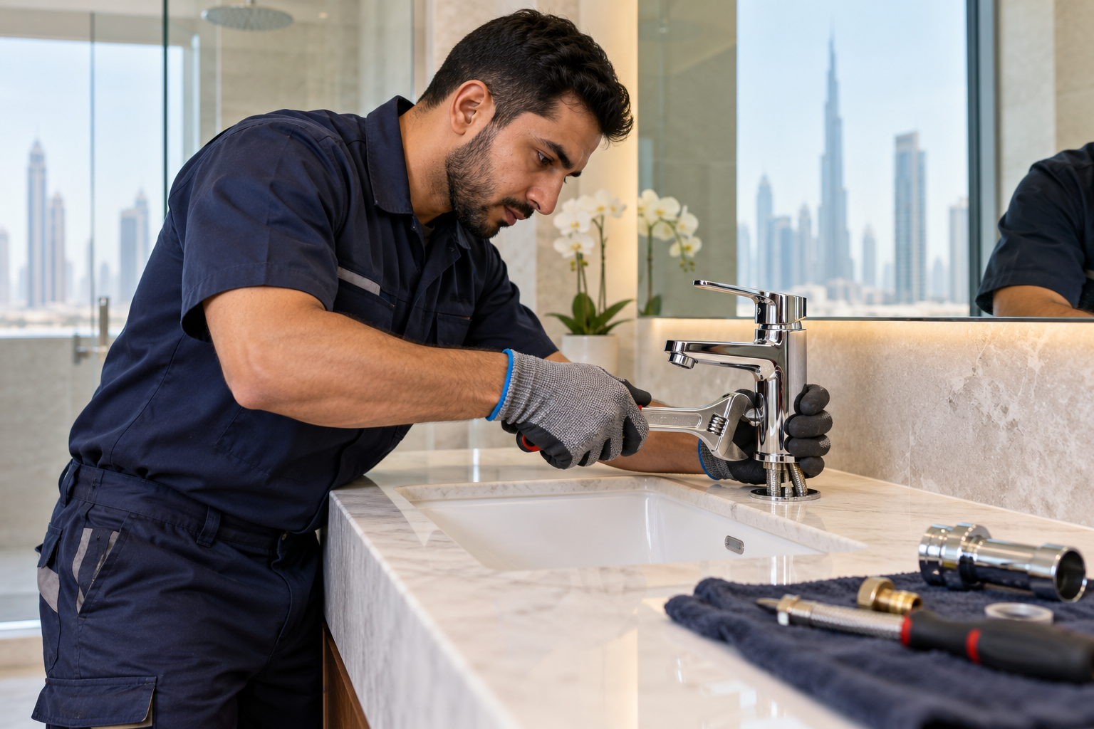 Illustrative professional tap & mixer repair