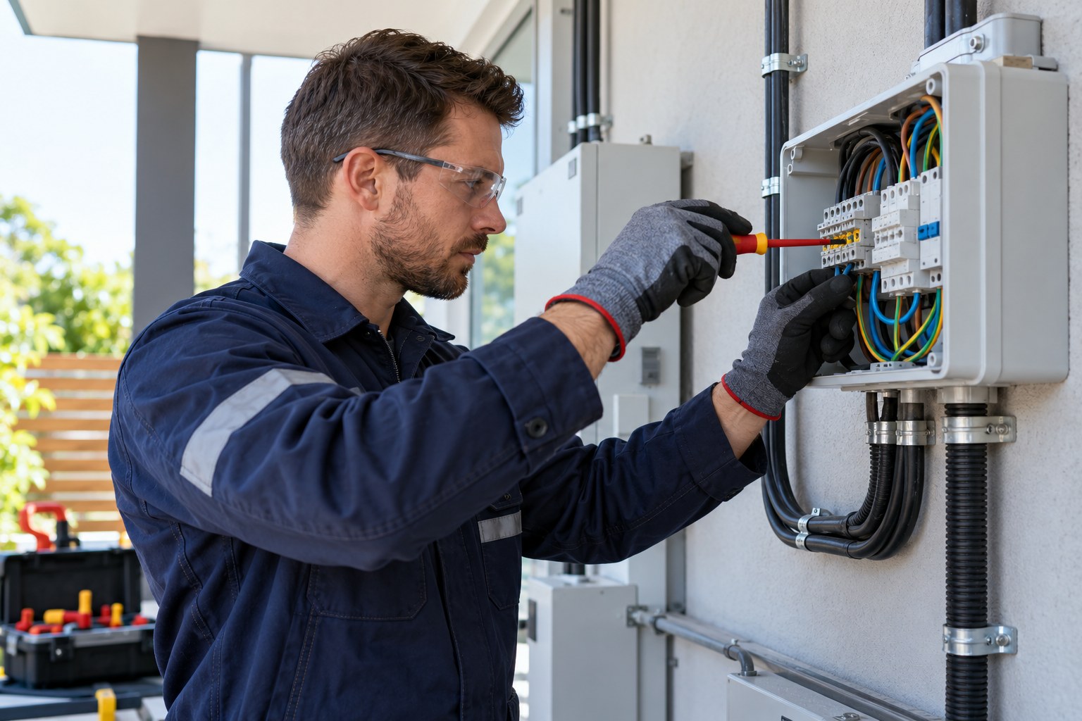 Illustrative professional electrical wiring repairs